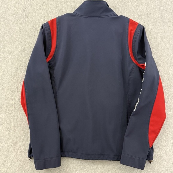 Ariat Jacket Women XL Blue Red Team Softshell Full Zip Wind Water Resistant - Picture 10 of 10